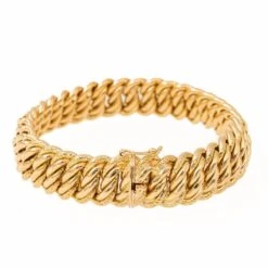 Bracelet Maille Américaine En Or Jaune -Castafiore Boutique bracelet maille americaine en or jaune 587269
