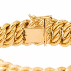 Bracelet Maille Américaine En Or Jaune -Castafiore Boutique bracelet maille americaine en or jaune 596371