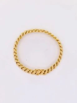 Bracelet Maille Américaine Or Jaune 1.3 Cm 11 Bracelet Maille Américaine Or Jaune 1.3 Cm -Castafiore Boutique bracelet maille americaine or jaune 13 cm 655170