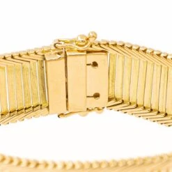 Bracelet Maille Baguette En Or Jaune -Castafiore Boutique bracelet maille baguette en or jaune 551041