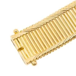 Bracelet Maille Baguette En Or Jaune -Castafiore Boutique bracelet maille baguette en or jaune 993750