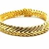 Bracelet Maille Chevron En Or Jaune