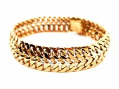 Bracelet Maille Double En Or Rose -Castafiore Boutique bracelet maille double en or rose 155991