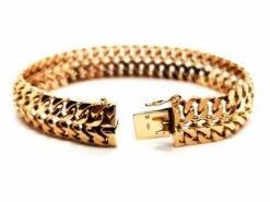 Bracelet Maille Double En Or Rose -Castafiore Boutique bracelet maille double en or rose 375322