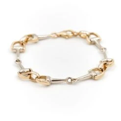 Bracelet Maille En 2 Ors