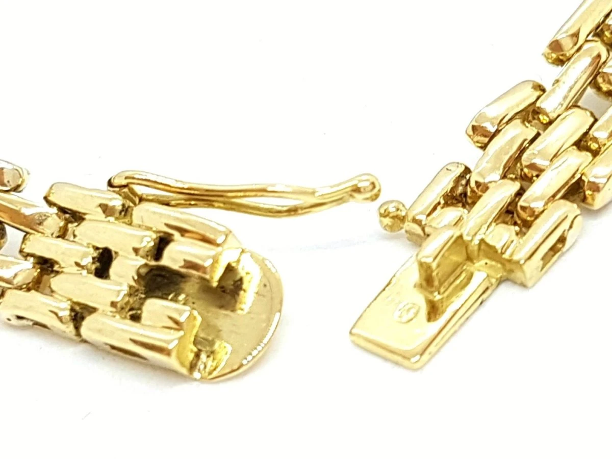 Bracelet Maille En 2 Ors Pavé Diamants 7 Bracelet Maille En 2 Ors Pavé Diamants – Image 7