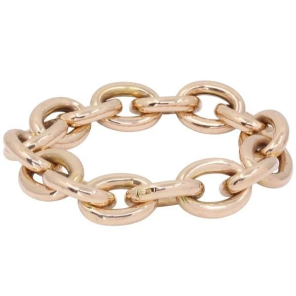 Bracelet Maille Ovale En Or Jaune 1 Bracelet Maille Ovale En Or Jaune