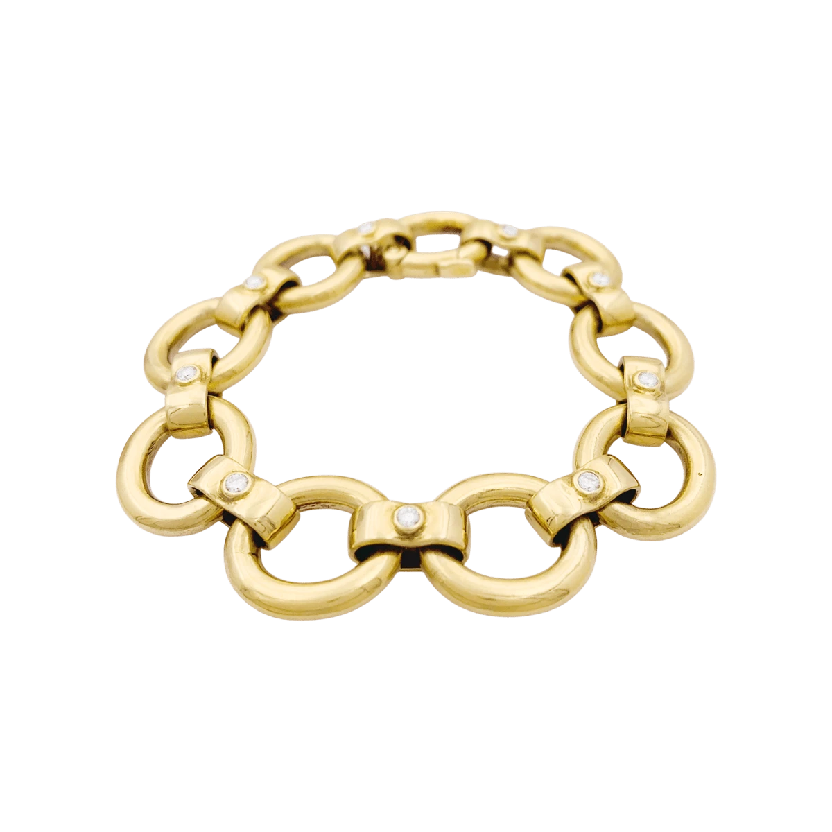 Miller Bracelet Maille En Or Jaune Et Diamants 3 Miller Bracelet Maille En Or Jaune Et Diamants – Image 3