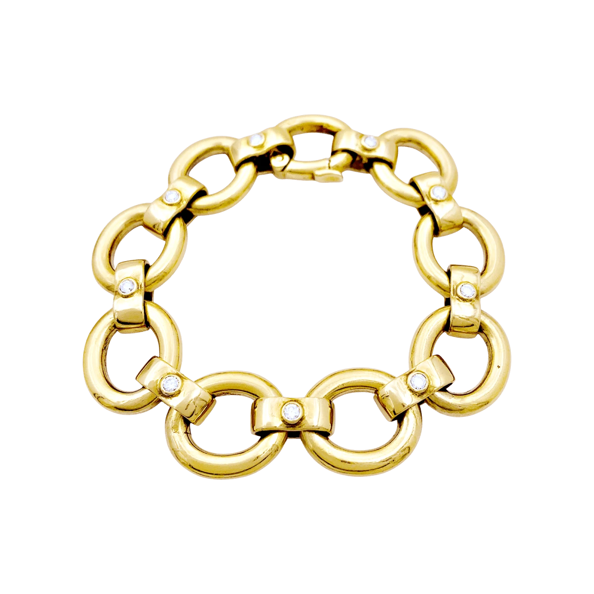 Miller Bracelet Maille En Or Jaune Et Diamants 1 Miller Bracelet Maille En Or Jaune Et Diamants