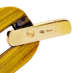 Miller Bracelet Maille En Or Jaune Et Oeil De Tigre -Castafiore Boutique bracelet maille en or jaune et oeil de tigre 344889