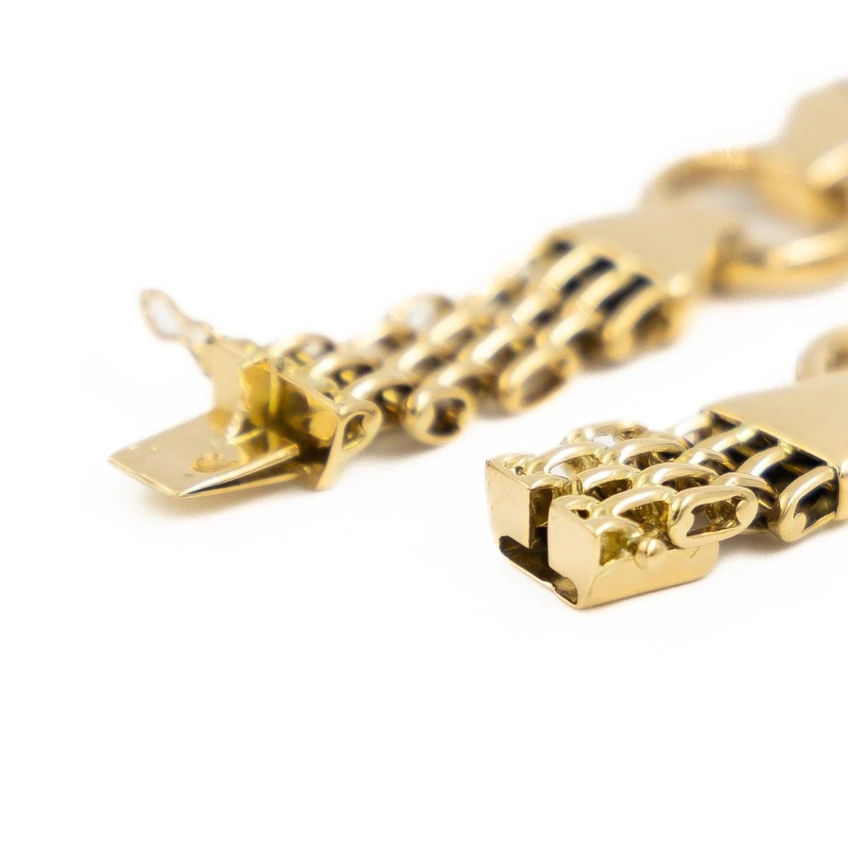 Bracelet Maille Et Anneaux En Or Jaune 5 Bracelet Maille Et Anneaux En Or Jaune – Image 5