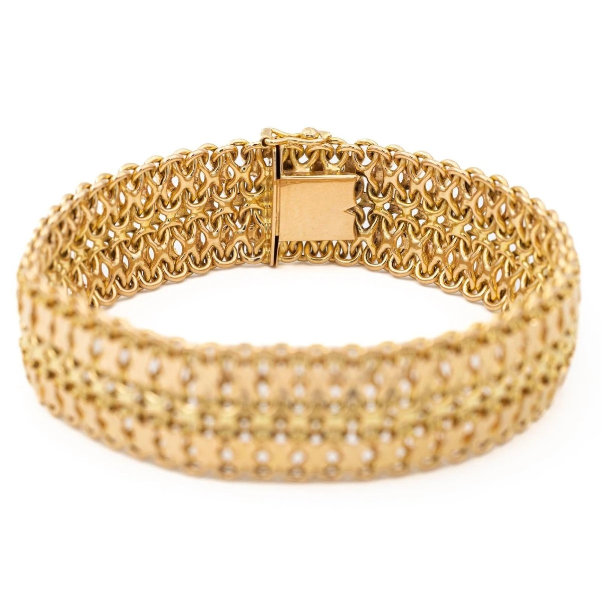 Bracelet Maille Fantaisie En Or Jaune 4 Bracelet Maille Fantaisie En Or Jaune – Image 4