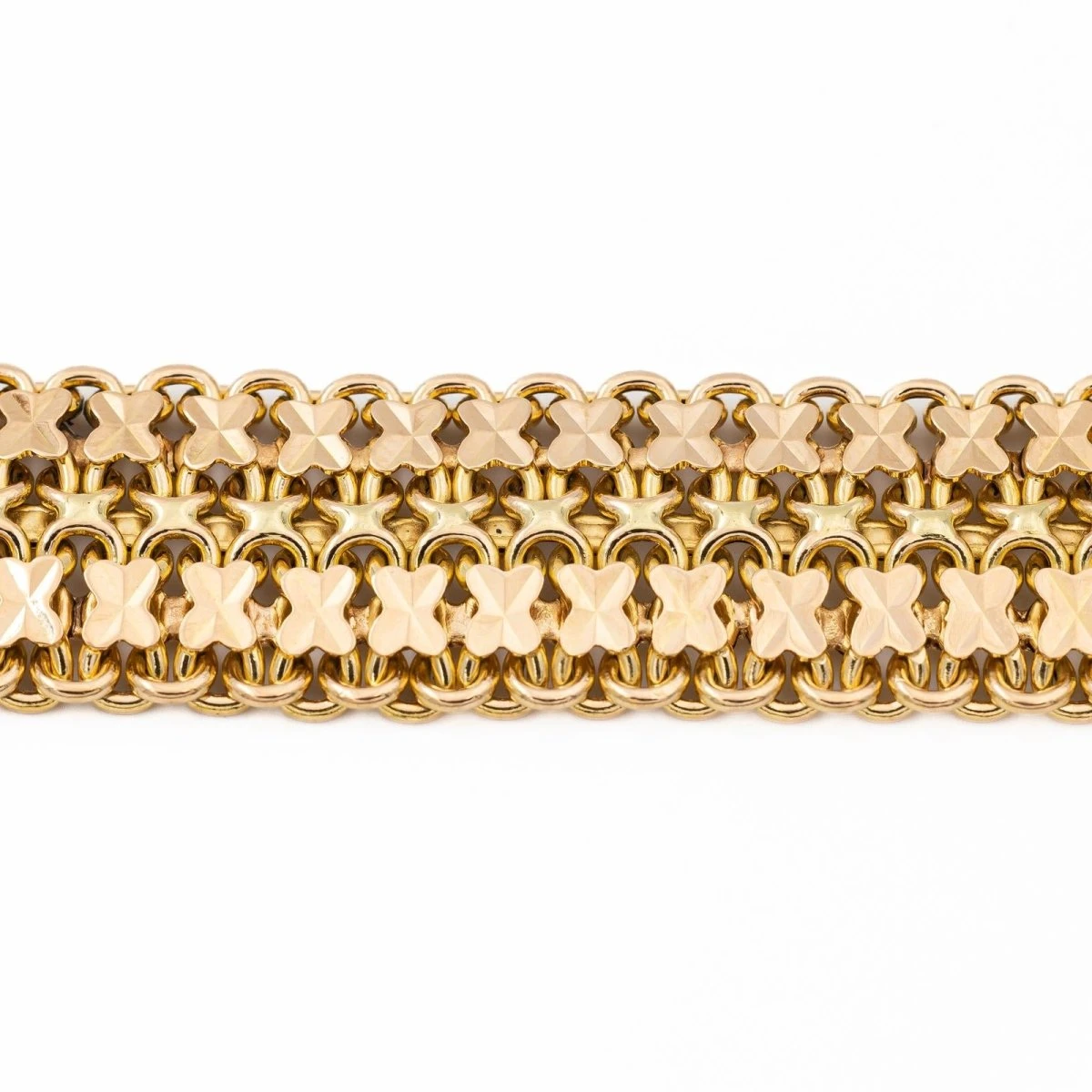 Bracelet Maille Fantaisie En Or Jaune 5 Bracelet Maille Fantaisie En Or Jaune – Image 5