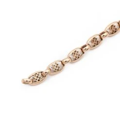 Bracelet Maille Filigrane En Or Rose -Castafiore Boutique bracelet maille filigrane en or rose 874670