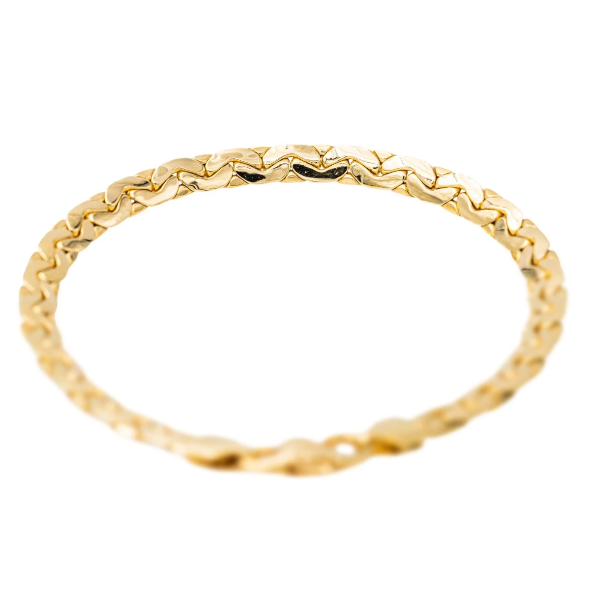 Bracelet Maille Haricot En Or Jaune 5 Bracelet Maille Haricot En Or Jaune – Image 5