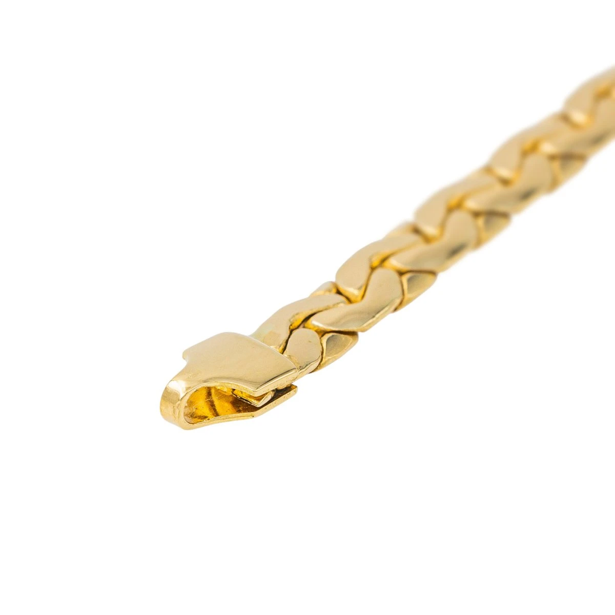 Bracelet Maille Haricot En Or Jaune 7 Bracelet Maille Haricot En Or Jaune – Image 7