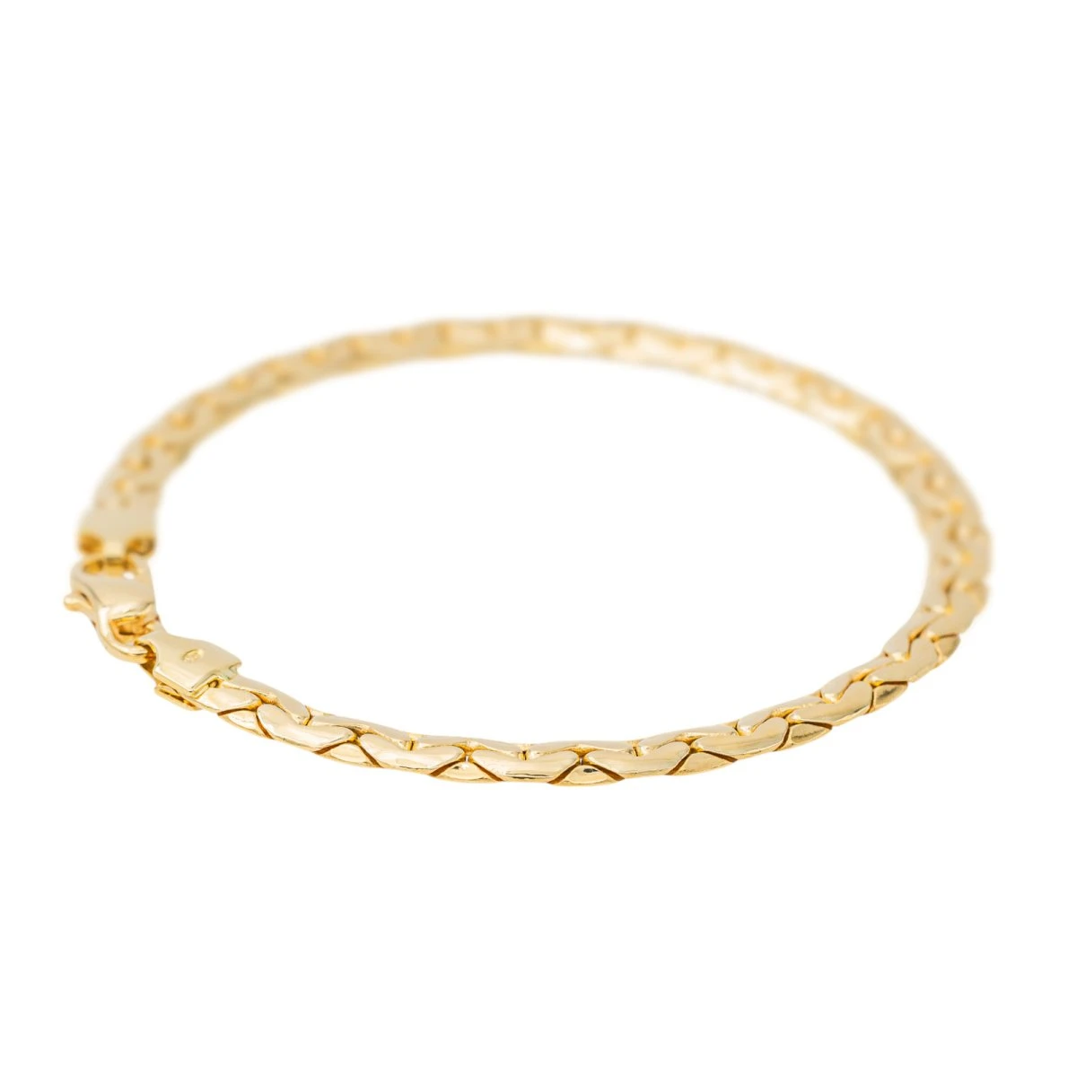 Bracelet Maille Haricot En Or Jaune 3 Bracelet Maille Haricot En Or Jaune – Image 3