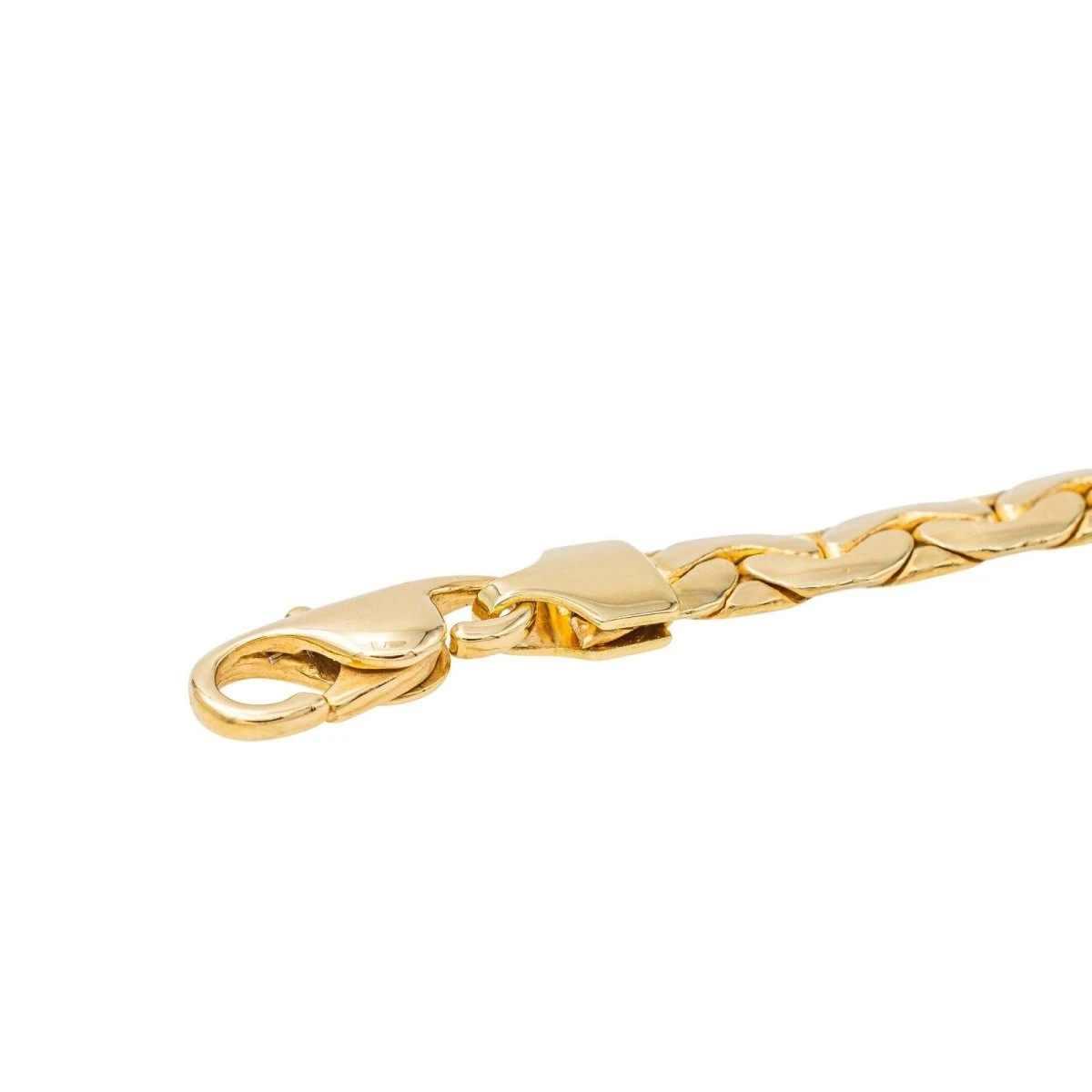 Bracelet Maille Haricot En Or Jaune 6 Bracelet Maille Haricot En Or Jaune – Image 6