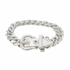 Bracelet Maille HERMÈS "Ceinture" En Argent -Castafiore Boutique bracelet maille hermes ceinture en argent 528277