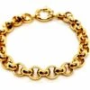 Bracelet Maille Jaseron En Or Jaune
