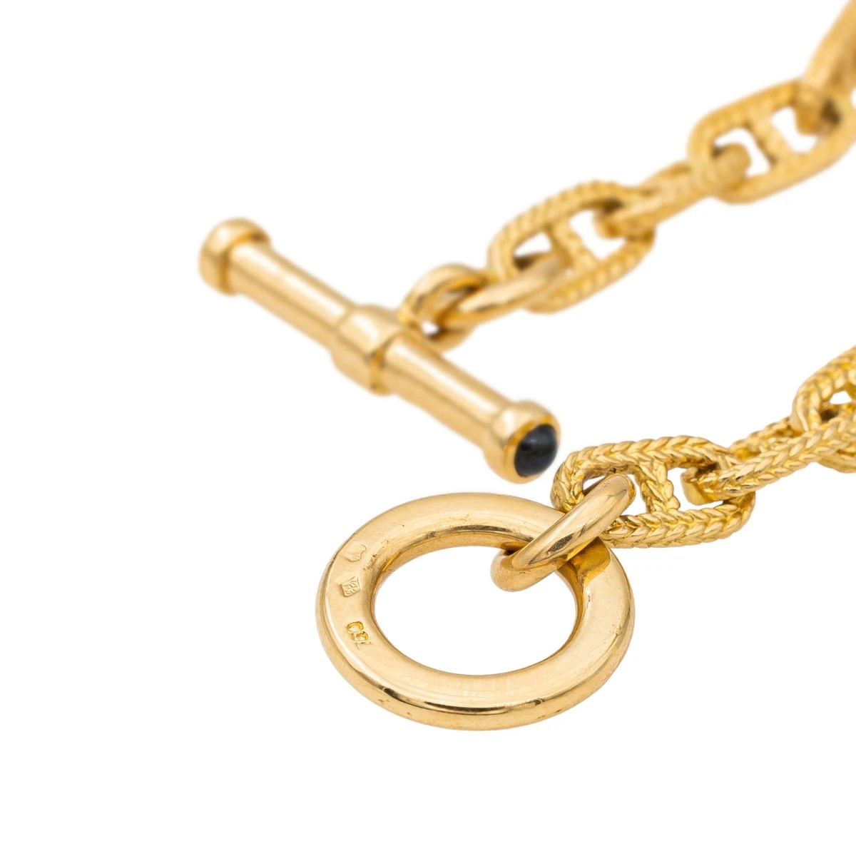 Bracelet Maille Marine CAPLAIN SAINT ANDRÉ En Or Jaune Et Saphir 6 Bracelet Maille Marine CAPLAIN SAINT ANDRÉ En Or Jaune Et Saphir – Image 6