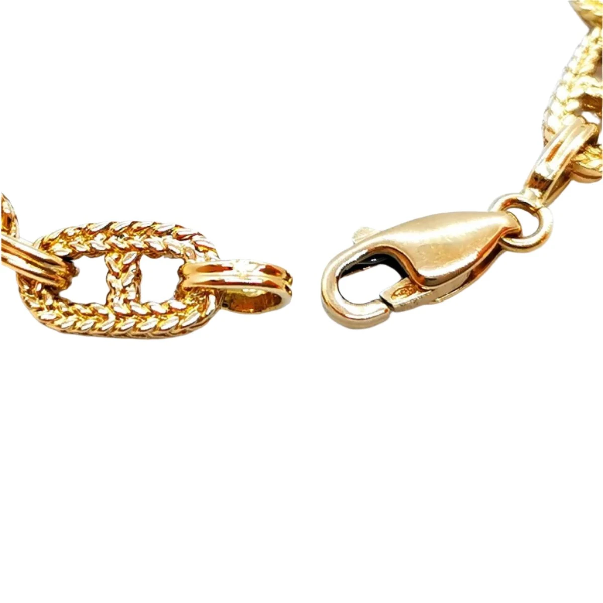 Bracelet Maille Marine En Or Jaune 4 Bracelet Maille Marine En Or Jaune – Image 4
