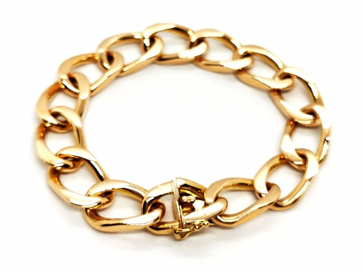 Bracelet Maille Massive En Or Rose 7 Bracelet Maille Massive En Or Rose – Image 7