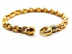 Bracelet Maille Ovale En 2 Ors 9 Bracelet Maille Ovale En 2 Ors -Castafiore Boutique bracelet maille ovale en 2 ors 163681