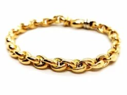 Bracelet Maille Ovale En 2 Ors 8 Bracelet Maille Ovale En 2 Ors -Castafiore Boutique bracelet maille ovale en 2 ors 226253