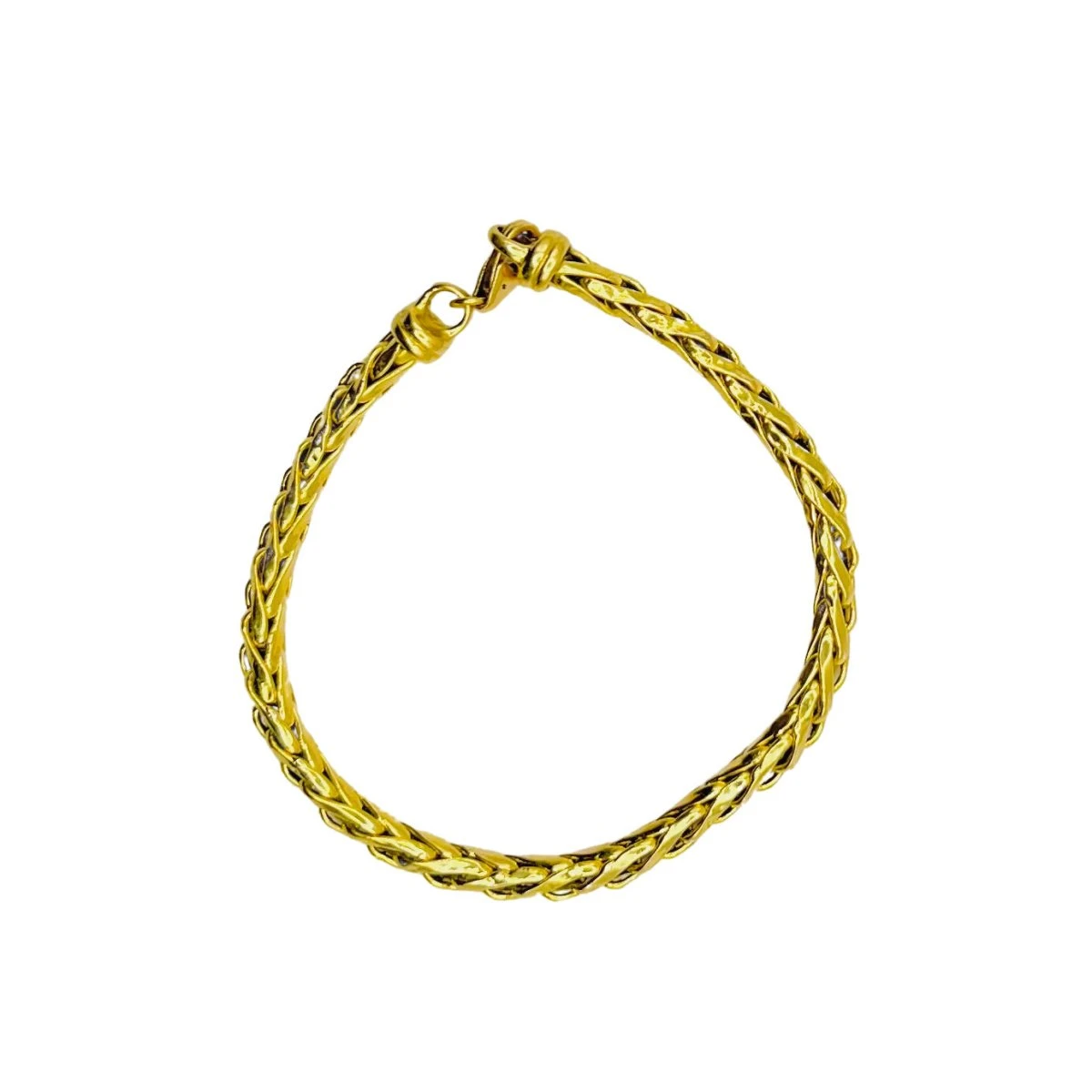 Bracelet Maille Palmier En Or Jaune 1 Bracelet Maille Palmier En Or Jaune