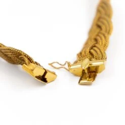 Bracelet Maille Palmier Tressée En Or Jaune 12 Bracelet Maille Palmier Tressée En Or Jaune -Castafiore Boutique bracelet maille palmier tressee en or jaune 289547