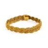 Bracelet Maille Palmier Tressée En Or Jaune -Castafiore Boutique bracelet maille palmier tressee en or jaune 663872