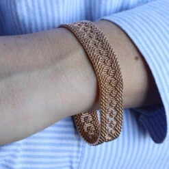 Bracelet Maille Polonaise En Or Jaune -Castafiore Boutique bracelet maille polonaise en or jaune 958281