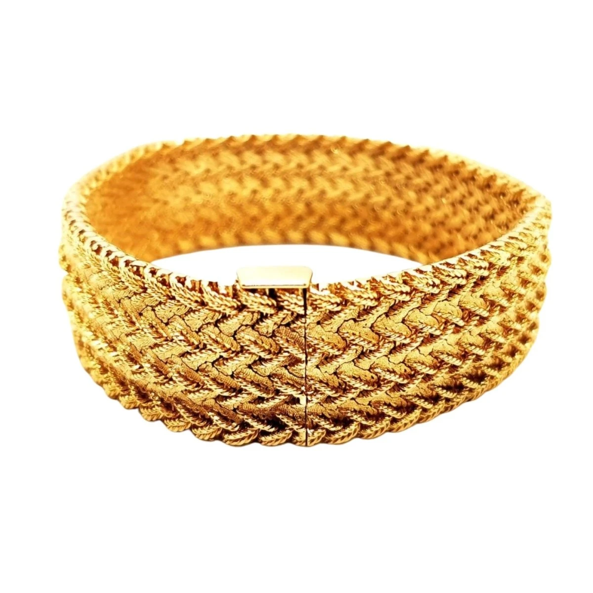 Bracelet Maille Polonaise GAY FRÈRES En Or Jaune 3 Bracelet Maille Polonaise GAY FRÈRES En Or Jaune – Image 3
