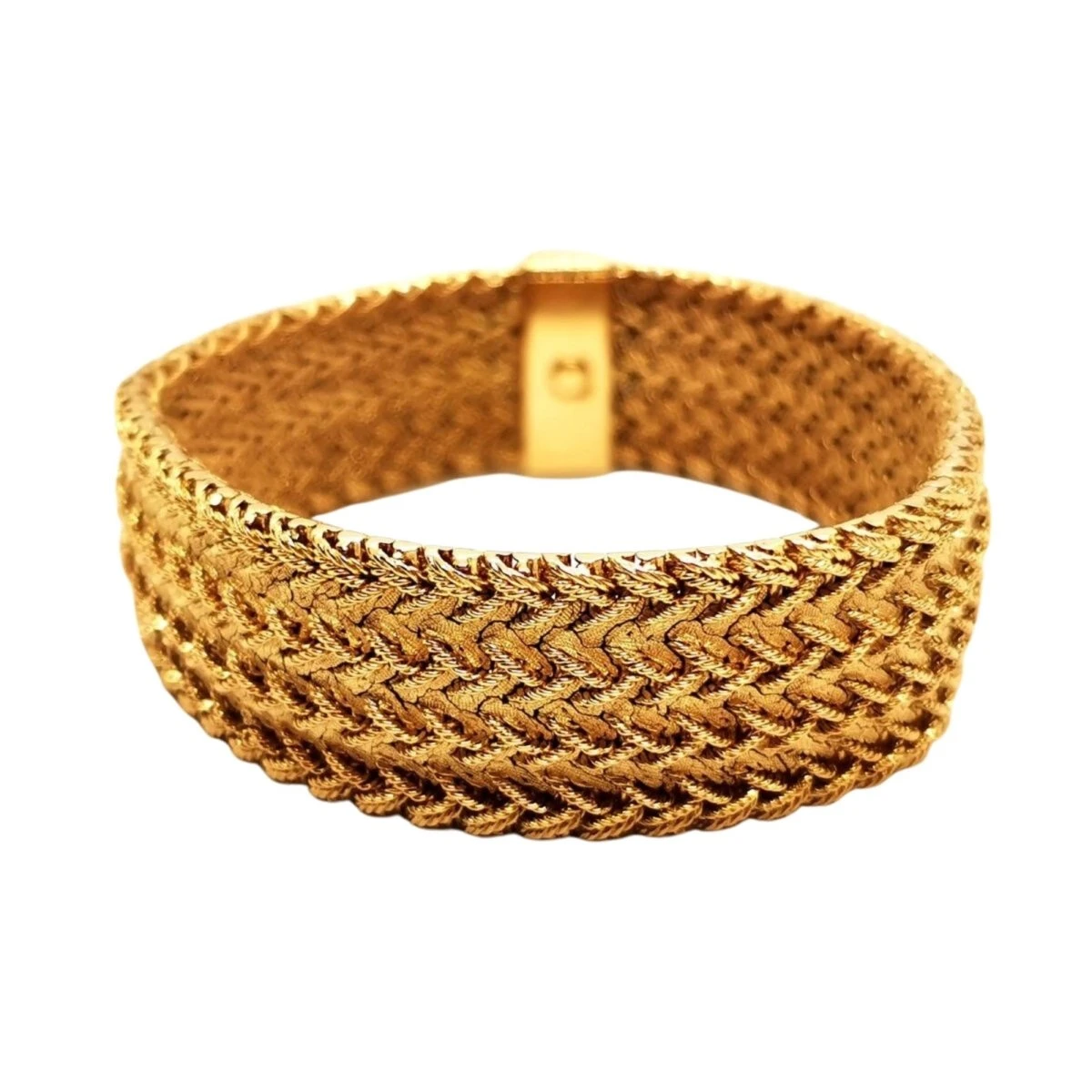 Bracelet Maille Polonaise GAY FRÈRES En Or Jaune 1 Bracelet Maille Polonaise GAY FRÈRES En Or Jaune