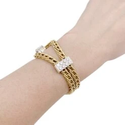 Miller Bracelet Maille POMELLATO "Corde" En Deux Ors Et Diamants 7 Miller Bracelet Maille POMELLATO "Corde" En Deux Ors Et Diamants -Castafiore Boutique bracelet maille pomellato corde en deux ors et diamants 738776