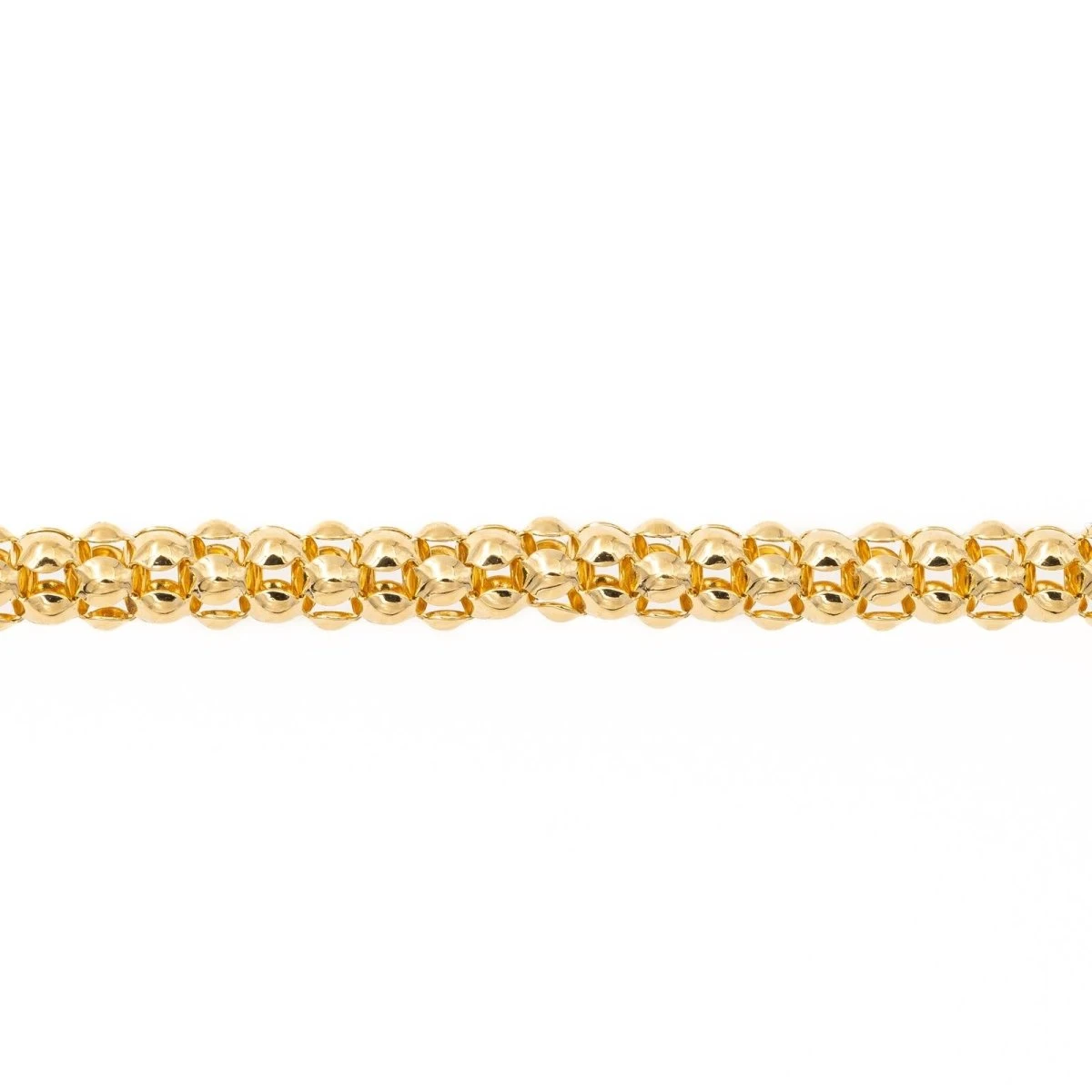 Bracelet Maille Popcorn En Or Jaune 3 Bracelet Maille Popcorn En Or Jaune – Image 3