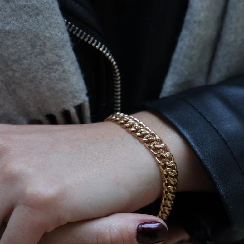 Bracelet Maille Russe En Or Jaune 2 Bracelet Maille Russe En Or Jaune – Image 2