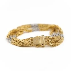 Bracelet Maille Serpent En Or Jaune Et Or Blanc 11 Bracelet Maille Serpent En Or Jaune Et Or Blanc -Castafiore Boutique bracelet maille serpent en or jaune et or blanc 239919