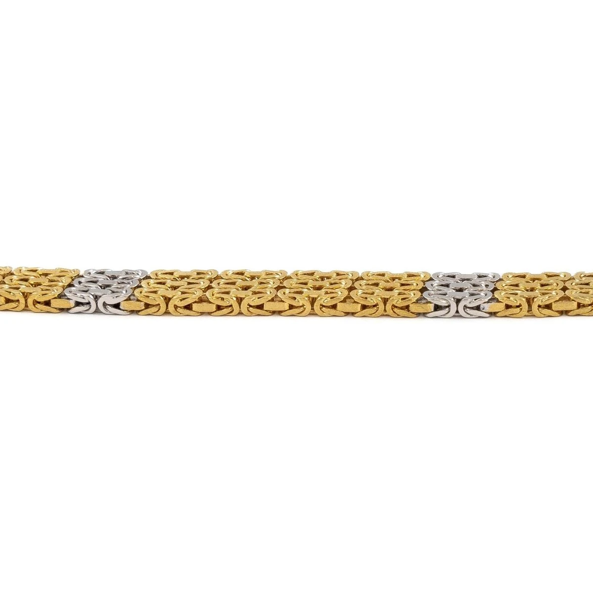 Bracelet Maille Serpent En Or Jaune Et Or Blanc 3 Bracelet Maille Serpent En Or Jaune Et Or Blanc – Image 3