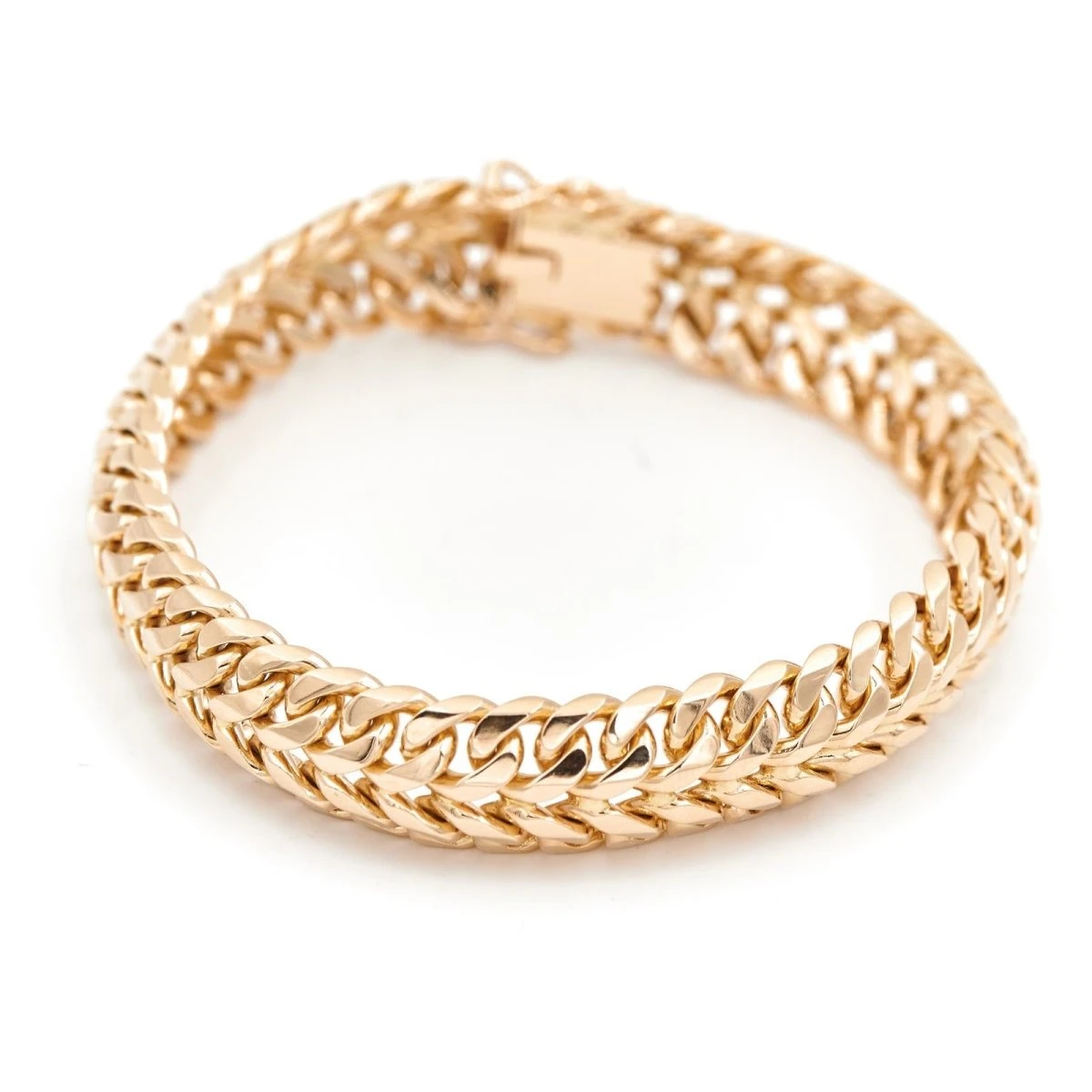 Bracelet Maille Sorcière En Or Jaune 1 Bracelet Maille Sorcière En Or Jaune