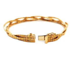 Bracelet Maille Tressée En 3 Ors 9 Bracelet Maille Tressée En 3 Ors -Castafiore Boutique bracelet maille tressee en 3 ors 783108