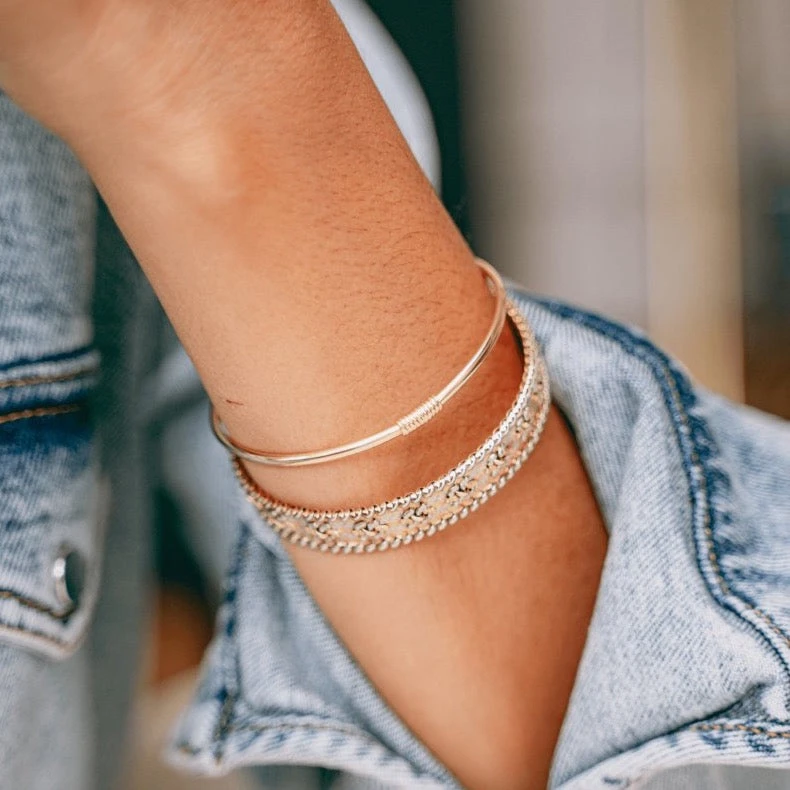 Bracelet Maille Tricolore En 3 Ors 3 Bracelet Maille Tricolore En 3 Ors – Image 3