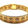Bracelet Maille Tricolore En 3 Ors -Castafiore Boutique bracelet maille tricolore en 3 ors 295273