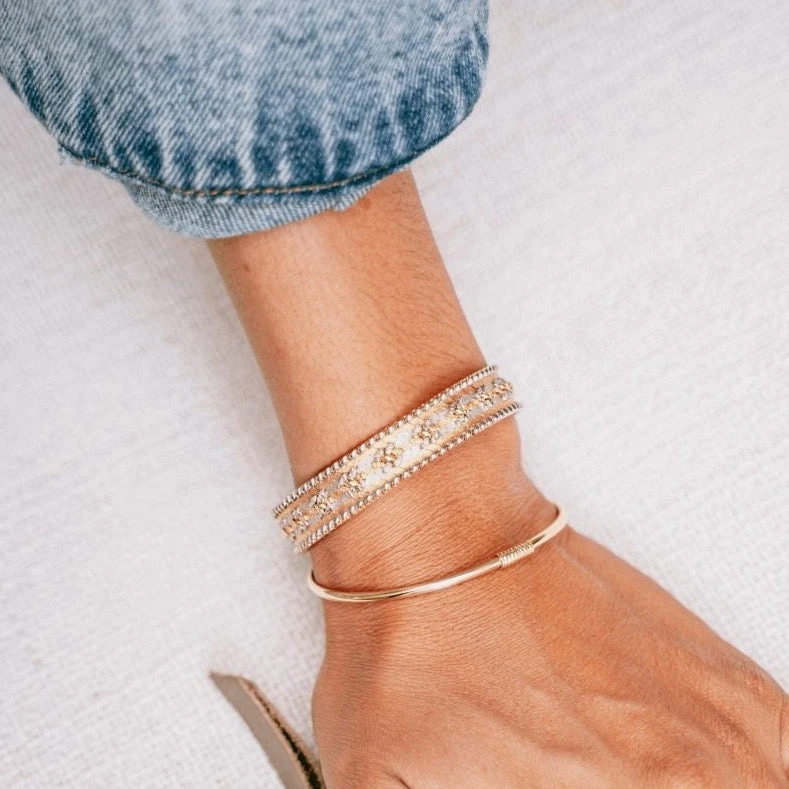 Bracelet Maille Tricolore En 3 Ors 2 Bracelet Maille Tricolore En 3 Ors – Image 2