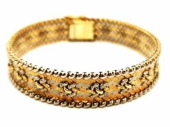 Bracelet Maille Tricolore En 3 Ors 19 Bracelet Maille Tricolore En 3 Ors -Castafiore Boutique bracelet maille tricolore en 3 ors 654629