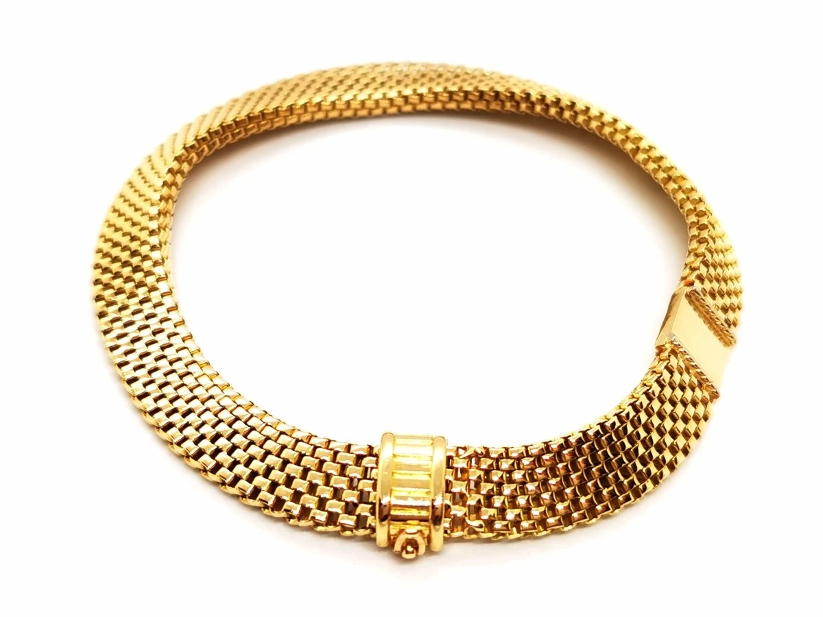 Bracelet Maille Vénitienne En Or Jaune 6 Bracelet Maille Vénitienne En Or Jaune – Image 6