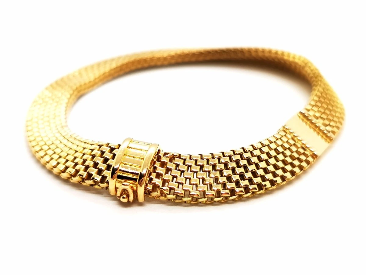 Bracelet Maille Vénitienne En Or Jaune 3 Bracelet Maille Vénitienne En Or Jaune – Image 3