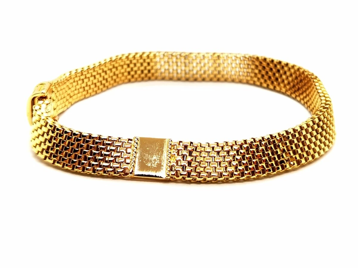 Bracelet Maille Vénitienne En Or Jaune 2 Bracelet Maille Vénitienne En Or Jaune – Image 2
