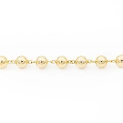 Bracelet Mailles Boules En Or Jaune -Castafiore Boutique bracelet mailles boules en or jaune 864281